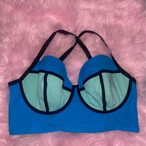Torrid Color Block Swimsuit Top Bra